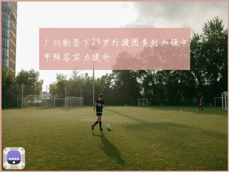 广州豹签下29岁外援图多列加强中甲阵容实力提升